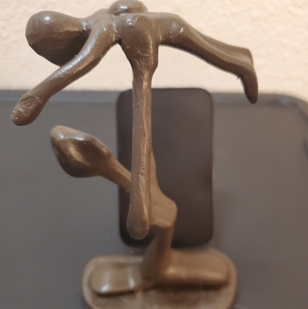 Mother& Child Cast Iron Statue